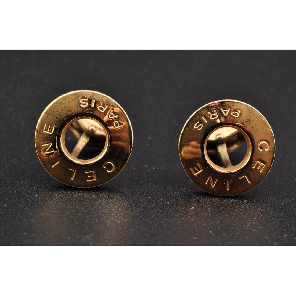 AUTH Celine Cufflinks Set - Picture 3 of 4